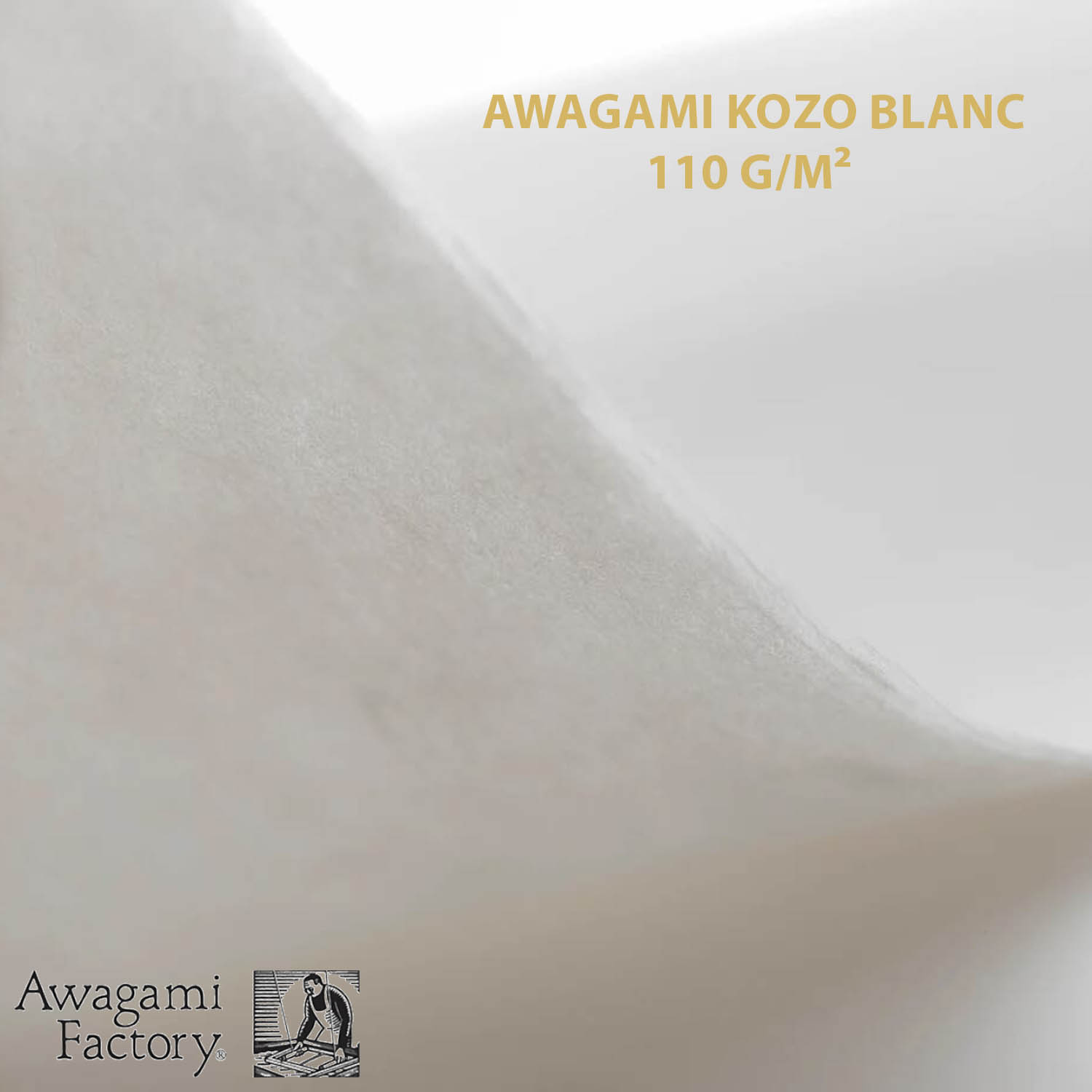Papier Fineart Awagami Kozo blanc 110 Montpellier