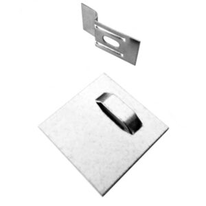 Attache métal 4,5x4,5 cm pour supports rigides Dibond, Forex, Panexpan